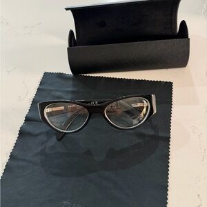 Prada Black Cat-Eye Glasses